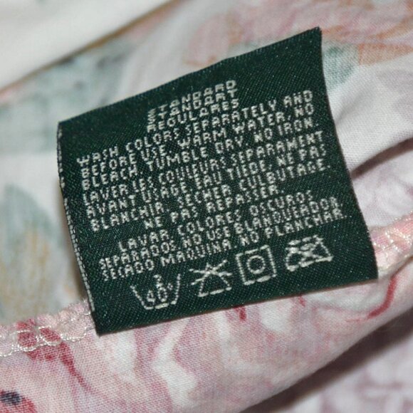 Ralph Lauren Allison Multi Floral Ruffled Standard Pillowcases Set (2) USA - Picture 4 of 10